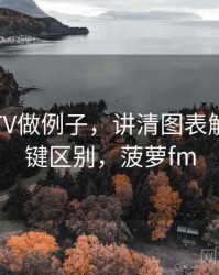 用菠萝TV做例子，讲清图表解读：关键区别，菠萝fm