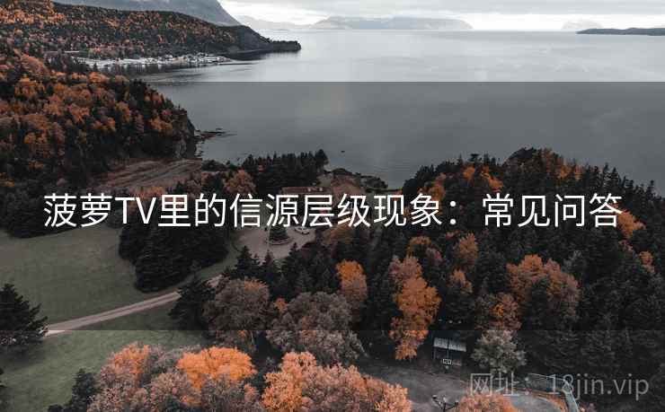 菠萝TV里的信源层级现象：常见问答