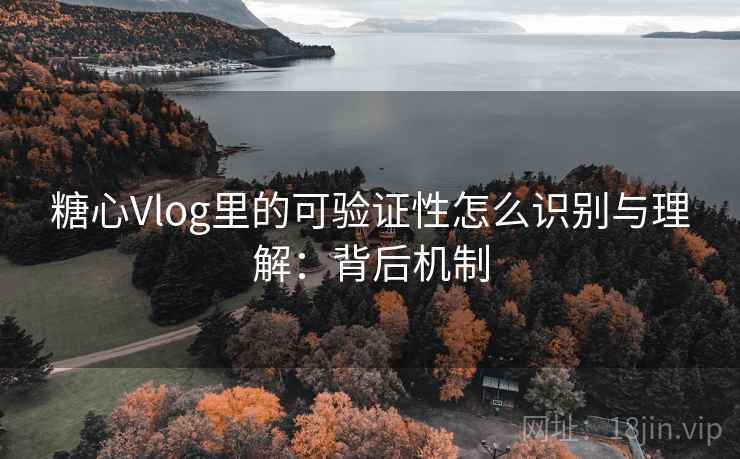 糖心Vlog里的可验证性怎么识别与理解：背后机制