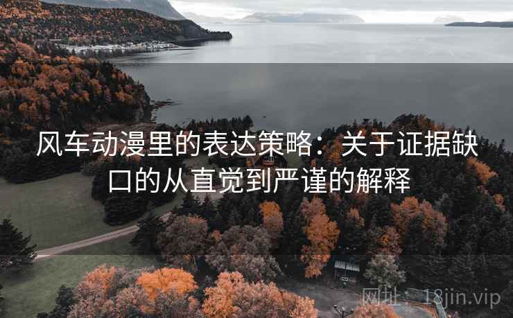 风车动漫里的表达策略：关于证据缺口的从直觉到严谨的解释