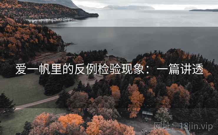 爱一帆里的反例检验现象:一篇讲透 爱一帆里的反例检验现象:一篇讲透